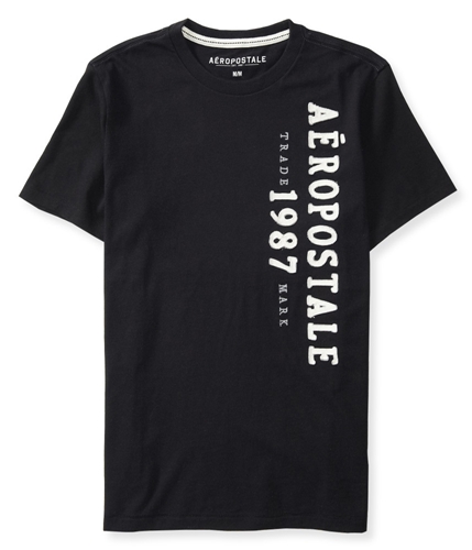 Aeropostale Mens Vertical Logo Embellished T-Shirt 001 XS