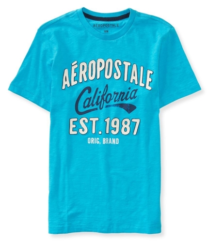 Aeropostale Mens California Script Embellished T-Shirt 462 XS
