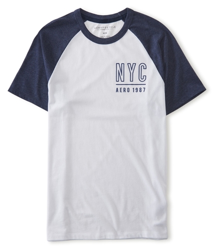 Aeropostale Mens NYC Raglan Graphic T-Shirt 102 L