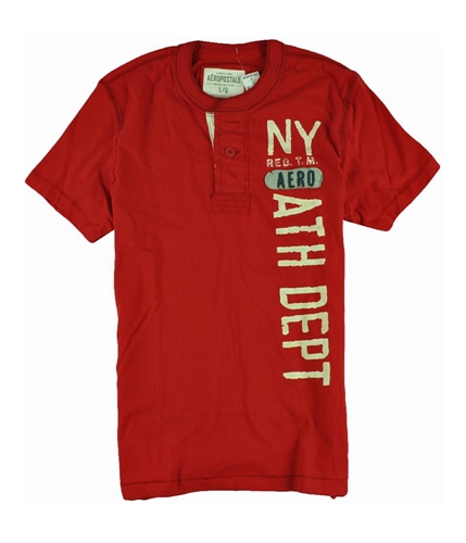 Aeropostale Mens Solid Ny Athletic Dept Graphic T-Shirt redcla L