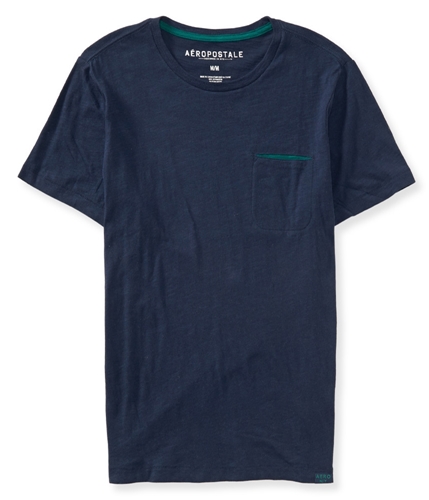 Aeropostale Mens Heathered Pocket Graphic T-Shirt 437 XS