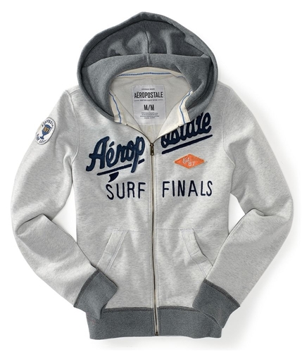 Aeropostale Mens Surf Finals Zip Up Hoodie Sweatshirt 3523 XS