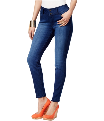 Thalia Sodi Womens Double-Button Skinny Fit Jeans mediumwash 4x29