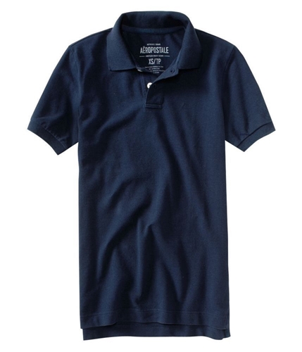 Aeropostale Mens Solid Rugby Polo Shirt 437 S