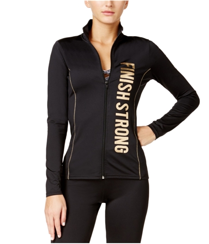 energie Womens Finish Strong Track Jacket caviargold L