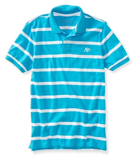 Aeropostale Mens A87 Striped Rugby Polo Shirt 462 XS