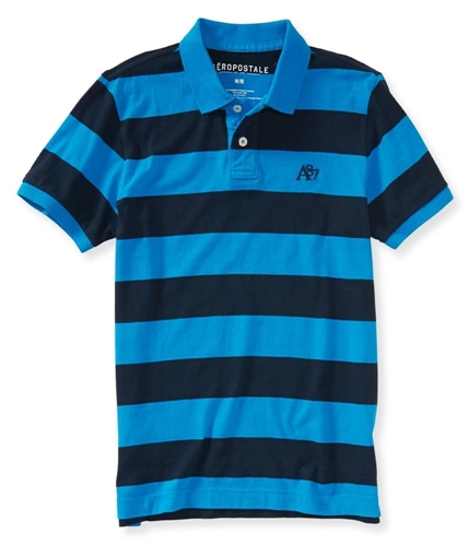 Aeropostale Mens Striped A87 Rugby Polo Shirt 416 XS