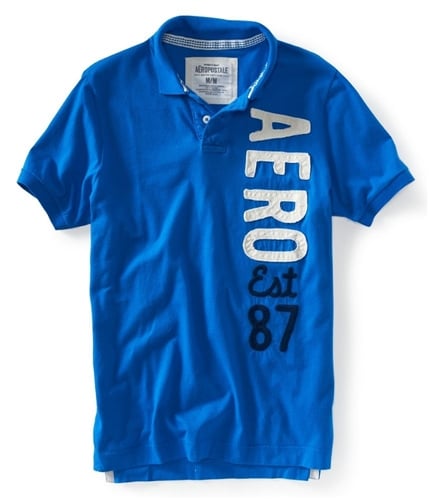 Aeropostale Mens Aero Est 87 Rugby Polo Shirt 793 XS