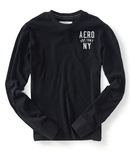 Aeropostale Mens Aero Est 1987 Graphic T-Shirt black XS