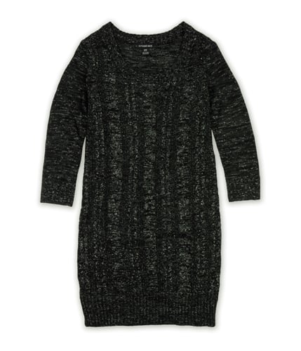 Ecko Unltd. Womens Cable Sweater Dress charcoal XS