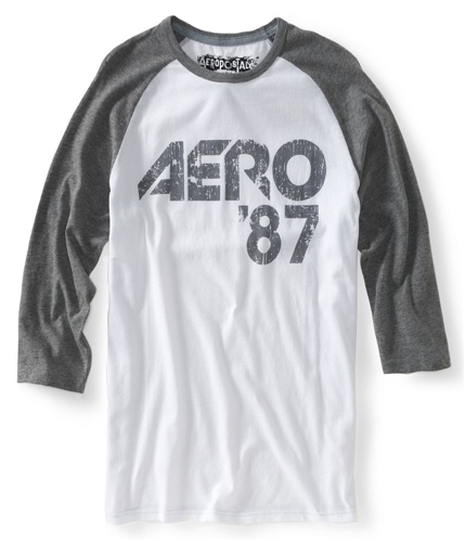 Aeropostale Mens Baseball Graphic T-Shirt 102 S