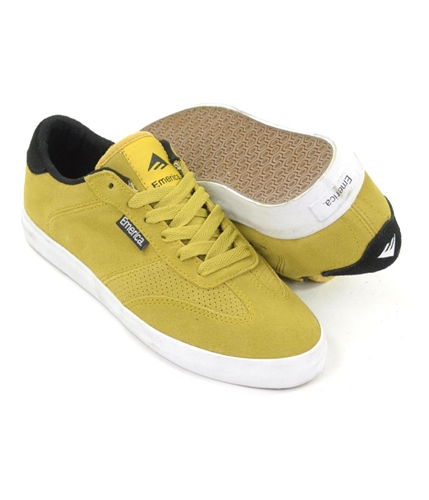 Emerica. Mens Renton Skate Sneakers yellow 5.5