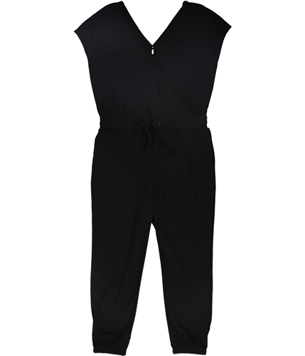 n:philanthropy Womens Layne Drawstring Waist Jumpsuit bkct L