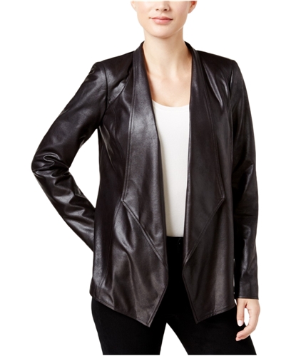 JM Collection Womens Faux-Leather Jacket superiorfldp PXL