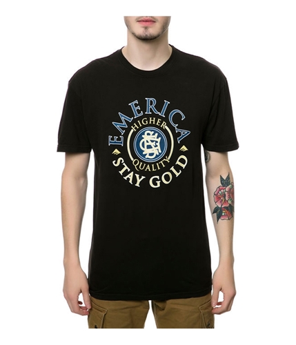 Emerica. Mens The Monarch Seal Graphic T-Shirt black M