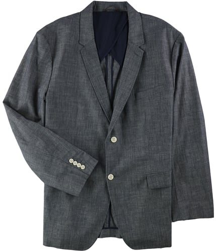 Tasso Elba Mens s Two Button Blazer Jacket bluecombo S