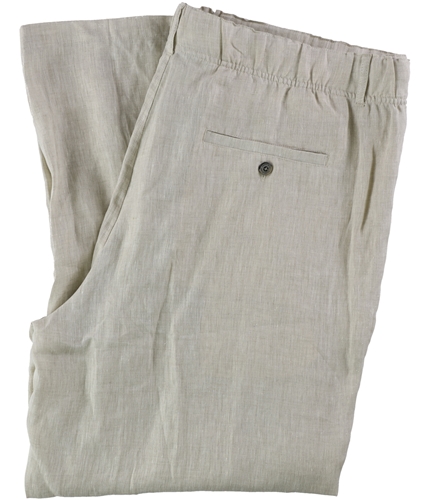 Tasso Elba Mens Linen Drawstring Casual Trouser Pants naturalkhaki 4XLT/35