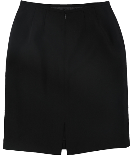 Tahari Womens Solid Pencil Skirt black 4