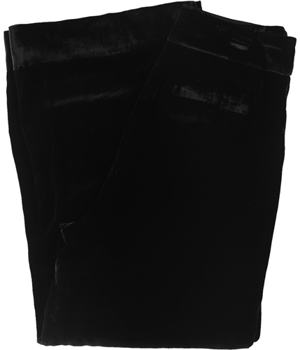 Rebecca Taylor Womens Velvet Casual Wide Leg Pants black 0x24