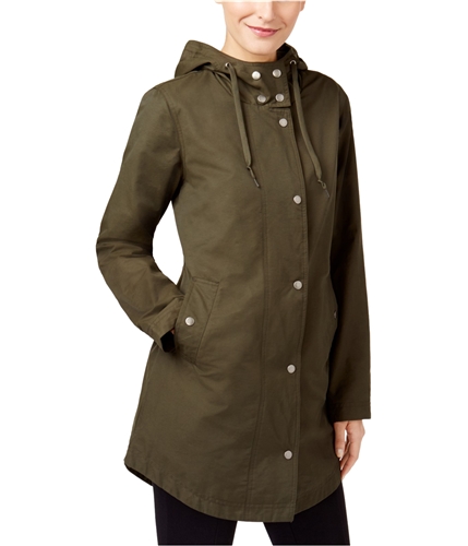 Style & Co. Womens Hooded Anorak Jacket olive XL