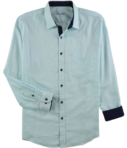 Tasso Elba Mens Diamond Button Up Shirt bathwatercombo XL