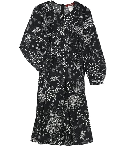 MaxMara Womens Floral Sheath Dress black 4