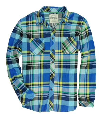 Aeropostale Mens Heavy Flannel Button Up Shirt 793 L