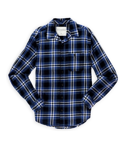 Aeropostale Mens Flannel Button Up Shirt 404 S