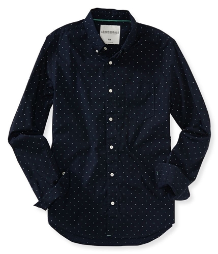 Aeropostale Mens Pinpoint Button Up Shirt 404 S