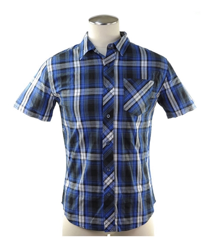 Aeropostale Mens Sleeve Plaid Button Up Shirt 001 S