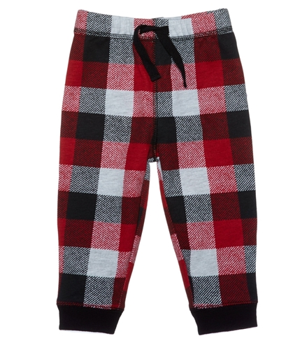 First Impressions Boys Plaid Casual Jogger Pants tangored 12 mos/10