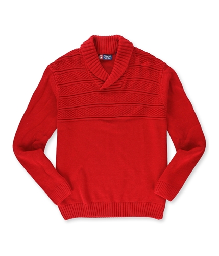 Chaps Mens Shawl Neck Pullover Sweater bigskyred S