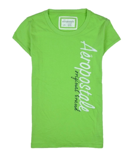 Aeropostale Womens Original Embroidered Graphic T-Shirt peargreen L