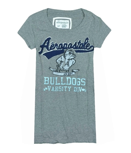 Aeropostale Womens Bulldogs Graphic T-Shirt mediumgray S