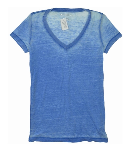 Aeropostale Womens Lightweight V-neck Basic T-Shirt seablue L