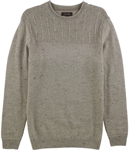 Tasso Elba Mens Duel-Textured Knit Pullover Sweater vanillaneps S