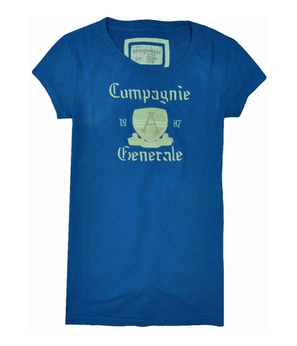 Aeropostale Womens Campagnie Graphic T-Shirt seablue S