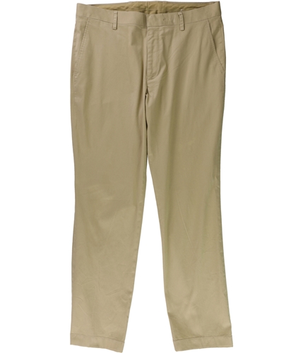 I-N-C Mens Flat Front Casual Chino Pants beige 30x30