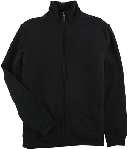 Tasso Elba Mens Long Sleeve Quilted Jacket deepblack S