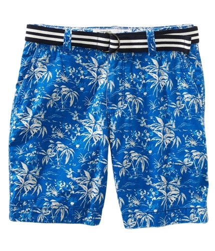 Aeropostale Mens Belted Tropical Pattern Casual Chino Shorts 433 27