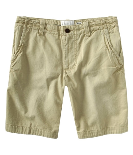 Aeropostale Mens Solid Flat-frontfront Casual Chino Shorts beigetundra 27