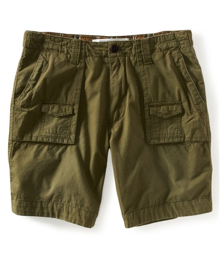 Aeropostale Mens Solid Camp Flat Casual Cargo Shorts 199 38