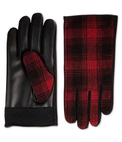 Isotoner Mens Packable Gloves red L