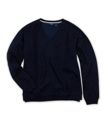 IZOD Mens Solid Color V-neck Pullover Knit Sweater navy XL