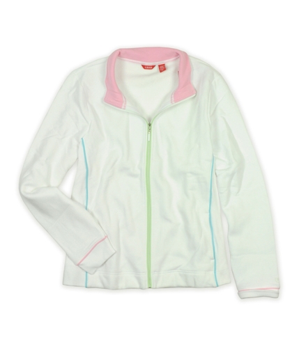 IZOD Womens Full Zip Colorful Fleece Jacket 101 2XL