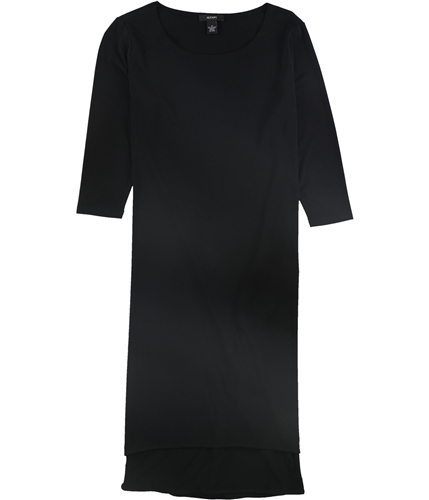 Alfani Womens Handkerchief-Hem Shift Dress black 2