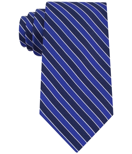 Club Room Mens Diagonally-Striped Necktie navy One Size