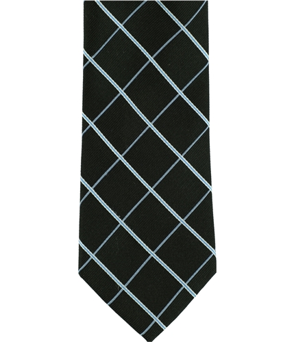 Club Room Mens Luke Fine Grid Self-tied Necktie 001 One Size