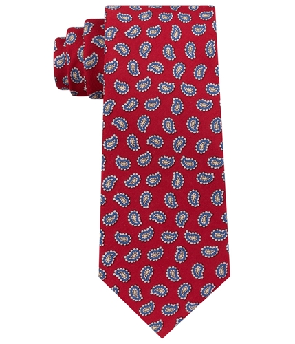 Club Room Mens Boteh Silk Self-tied Necktie red One Size