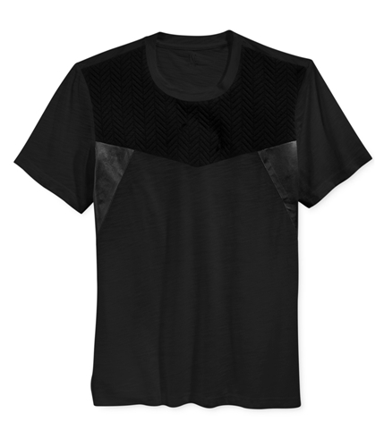 I-N-C Mens Colorblocked Basic T-Shirt deepblack 2XL